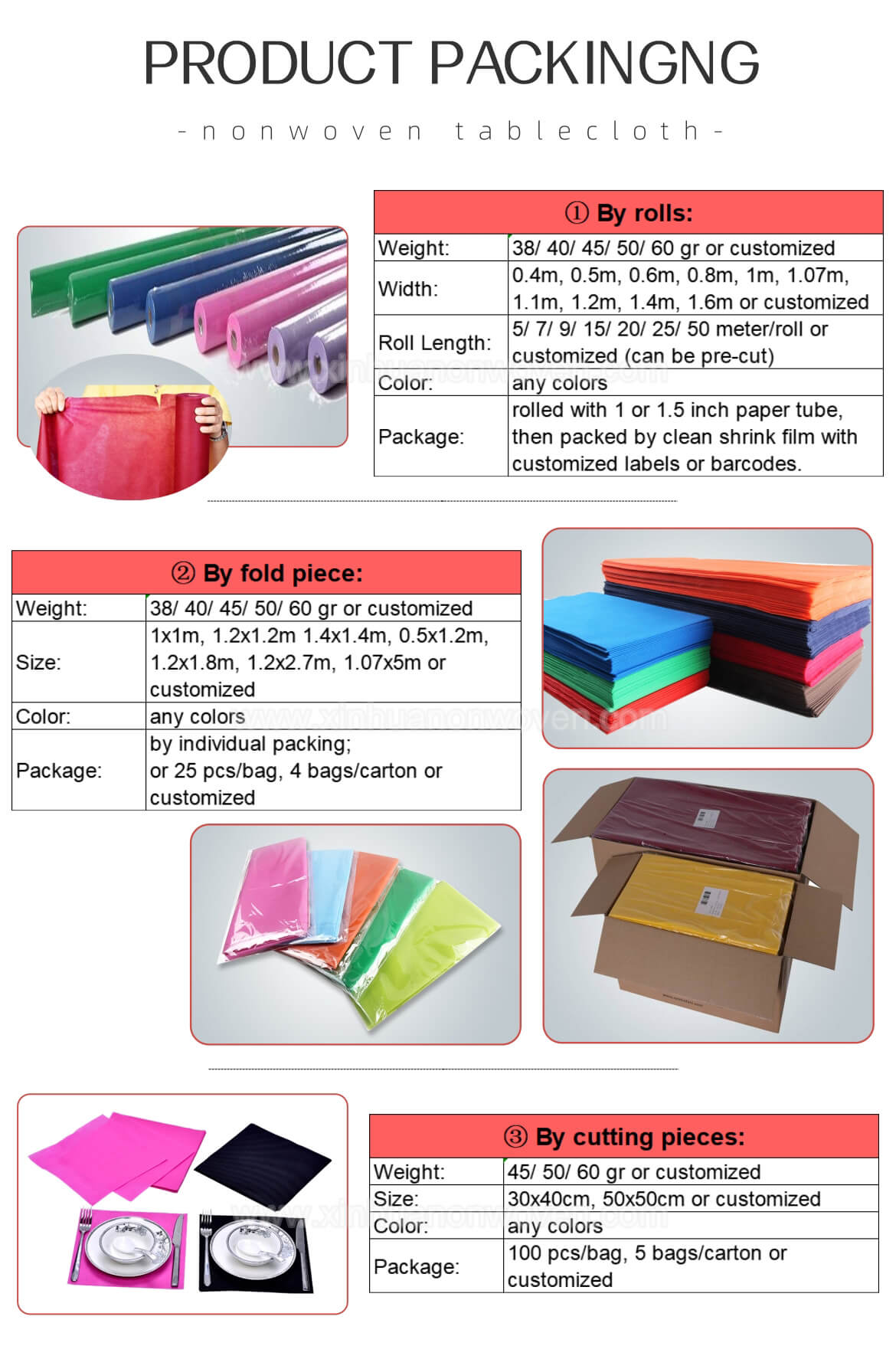 tnt nonwoven table cover